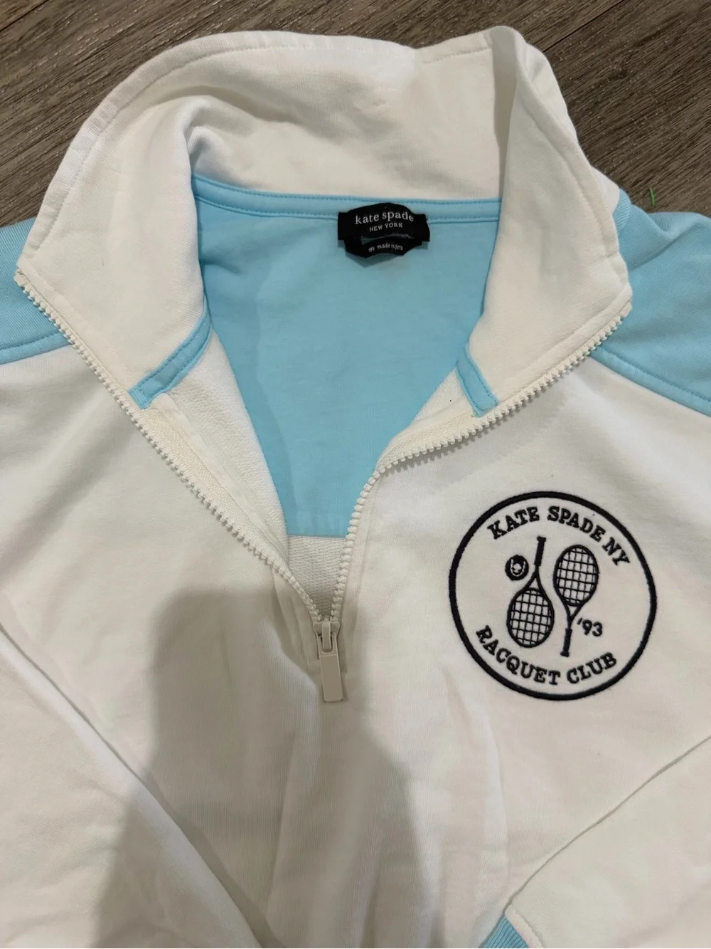 Kate Spade NY Raquet Club 1/4 zip size medium